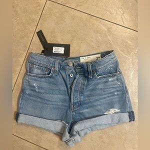rag & bone Blue Jean Shorts